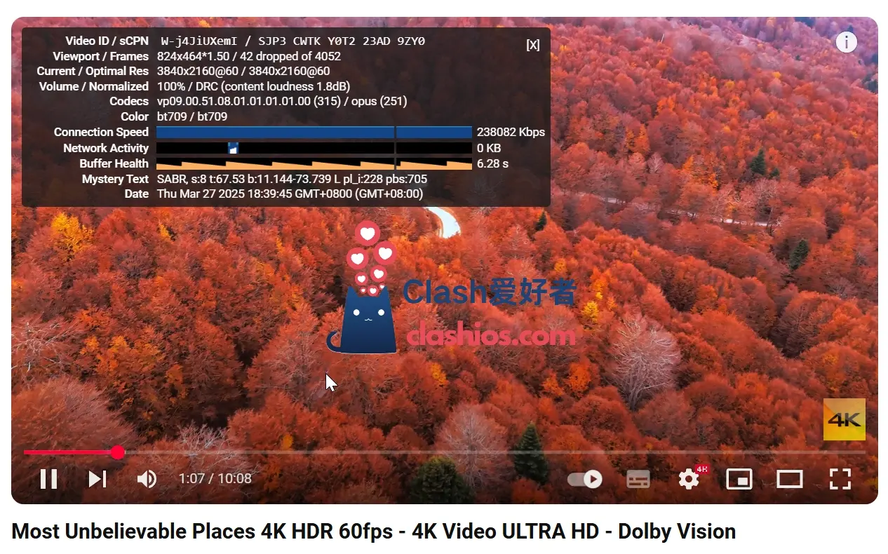 TNT Cloud 机场 YouTube 4K 播放测试 TNT Cloud 机场 YouTube 4K 播放测试